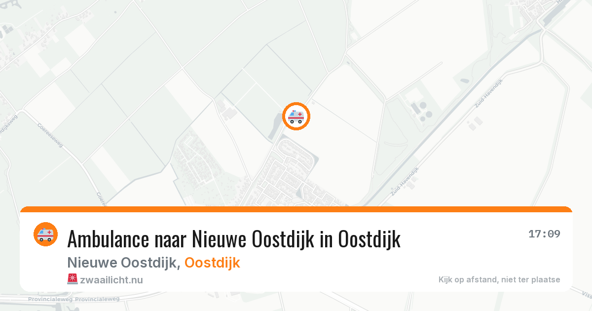 Ambulance naar Nieuwe Oostdijk in Oostdijk — 14 mrt 2026