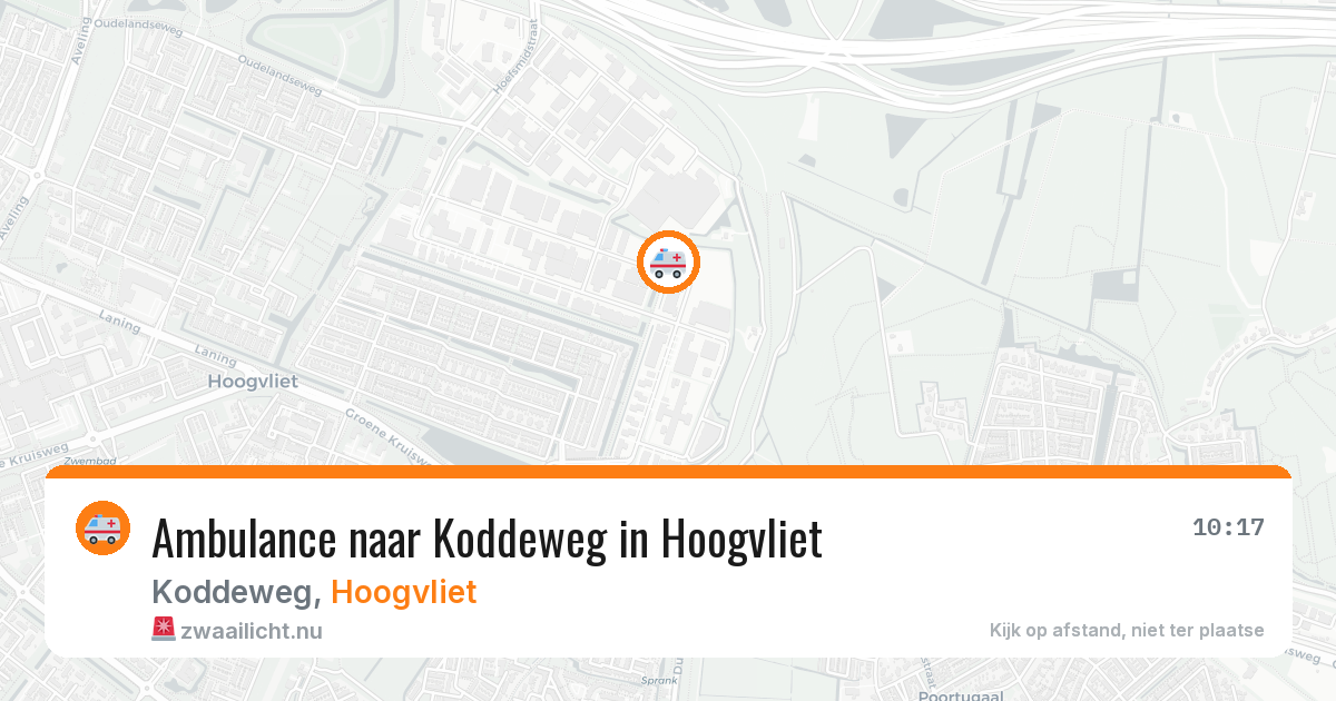 Ambulance naar Koddeweg in Hoogvliet — 15 jul 2026
