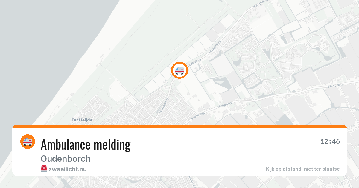 Ambulance melding — 23 jan 2026