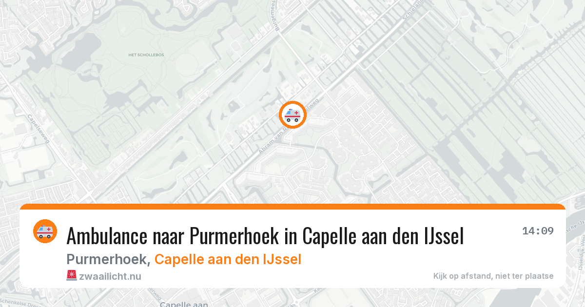 Ambulance naar Purmerhoek in Capelle aan den IJssel — 22 mrt 2026
