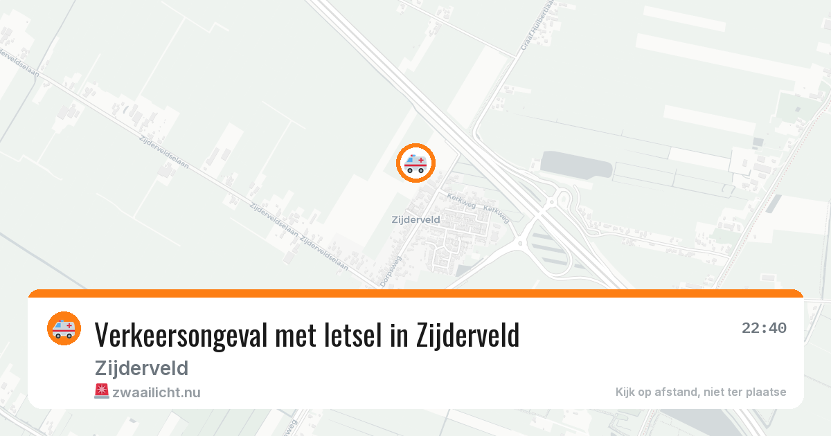 Verkeersongeval met letsel in Zijderveld — 18 mrt 2026