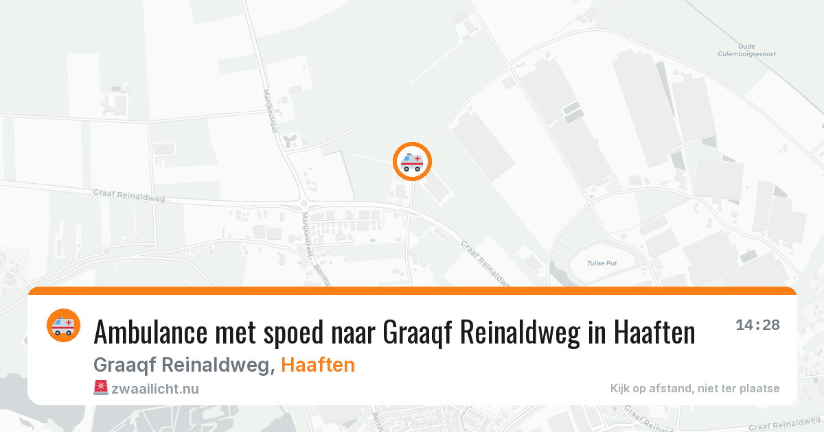Ambulance met spoed naar Graaqf Reinaldweg in Haaften — 5 feb 2026