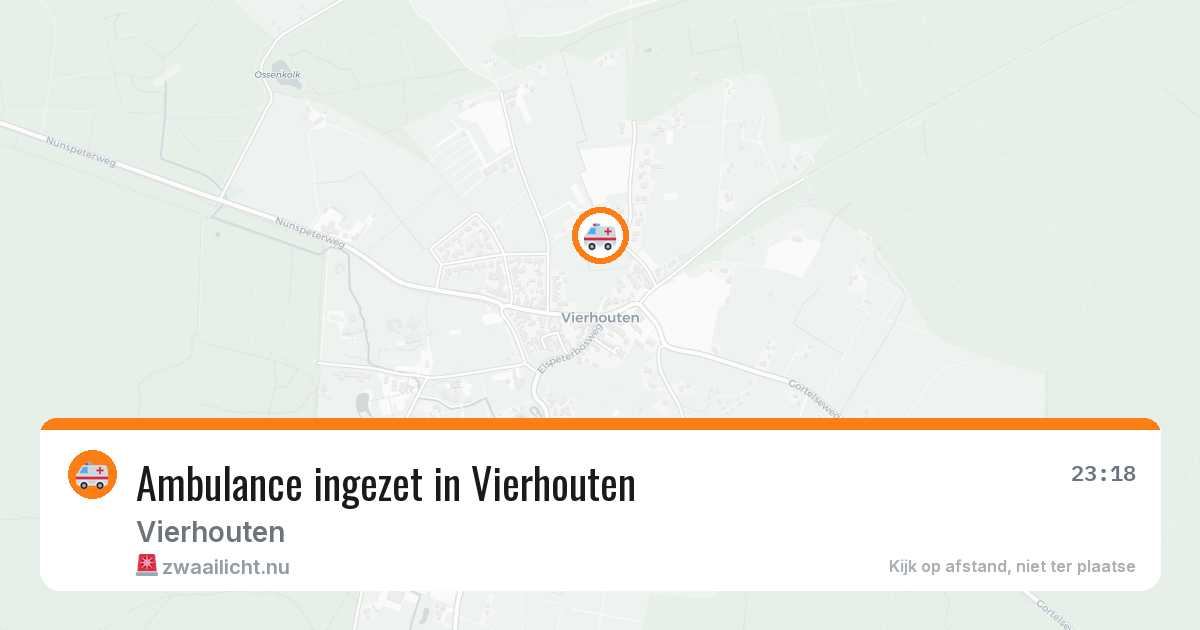 Ambulance ingezet in Vierhouten — 20 jul 2026