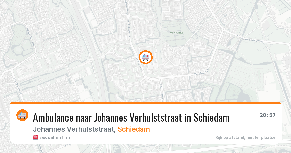 Ambulance naar Johannes Verhulststraat in Schiedam — 7 apr 2026