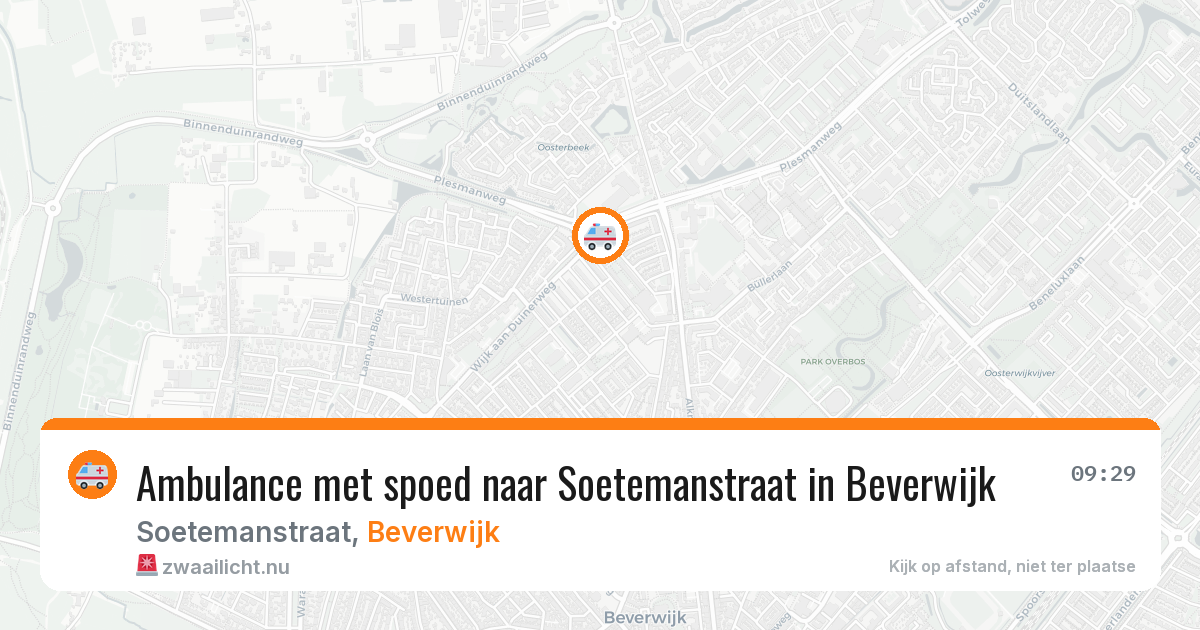 Ambulance met spoed naar Soetemanstraat in Beverwijk — 17 jan 2026