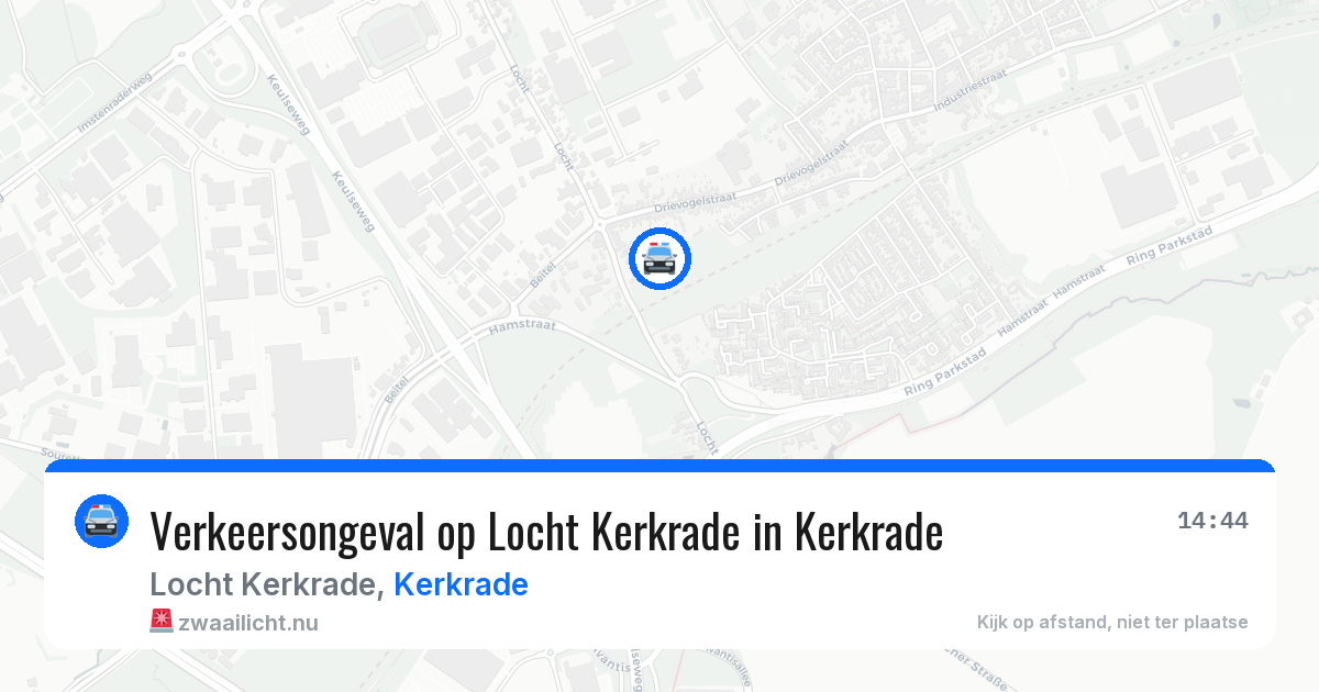 Verkeersongeval op Locht Kerkrade in Kerkrade — 22 feb 2026