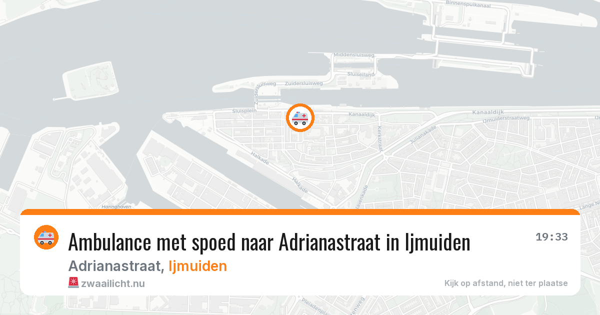 Ambulance met spoed naar Adrianastraat in Ijmuiden — 25 mrt 2026