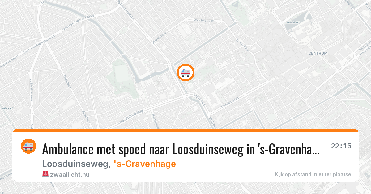 Ambulance met spoed naar Loosduinseweg in 's-Gravenhage — 8 jun 2026