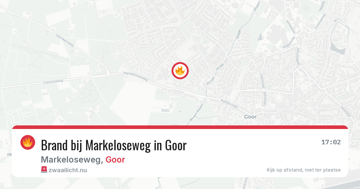 Brand bij Markeloseweg in Goor — 31 mei 2026