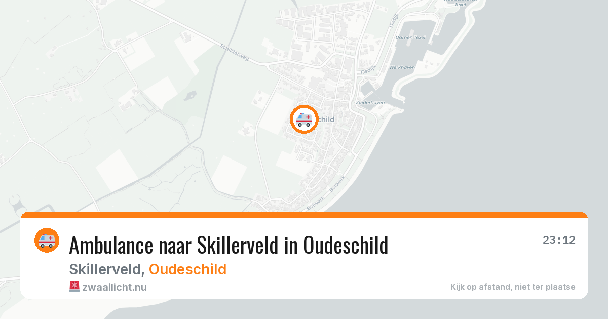 Ambulance naar Skillerveld in Oudeschild — 21 jul 2026