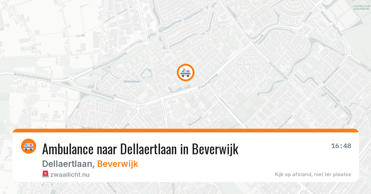 Ambulance naar Dellaertlaan in Beverwijk — 26 mei 2026