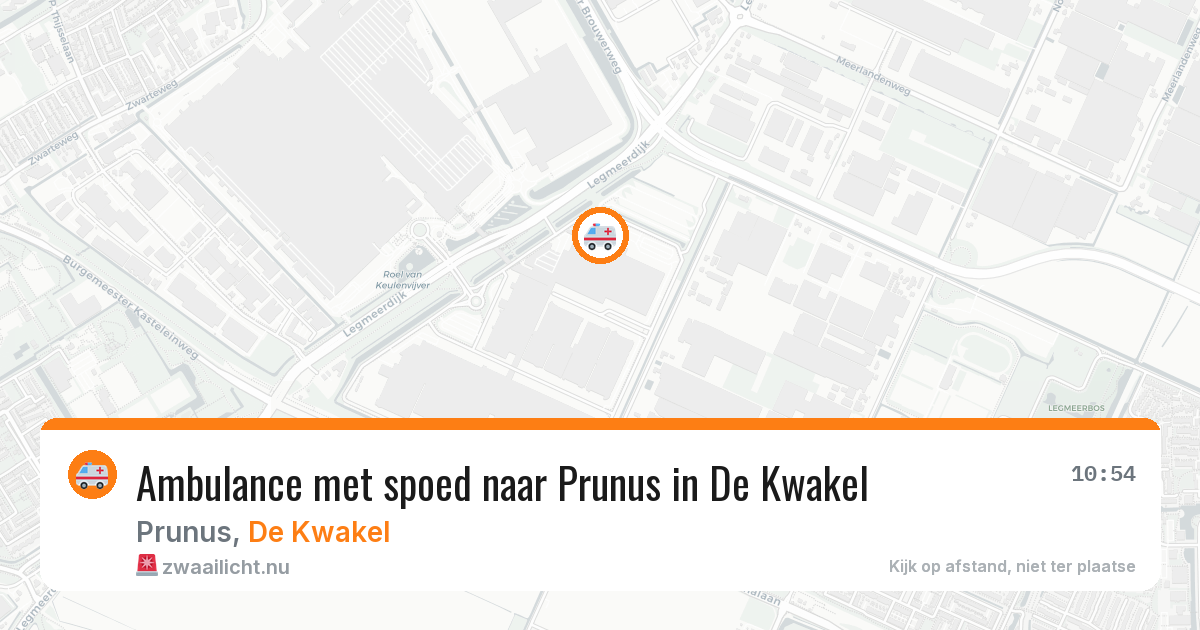 Ambulance met spoed naar Prunus in De Kwakel — 20 jul 2026