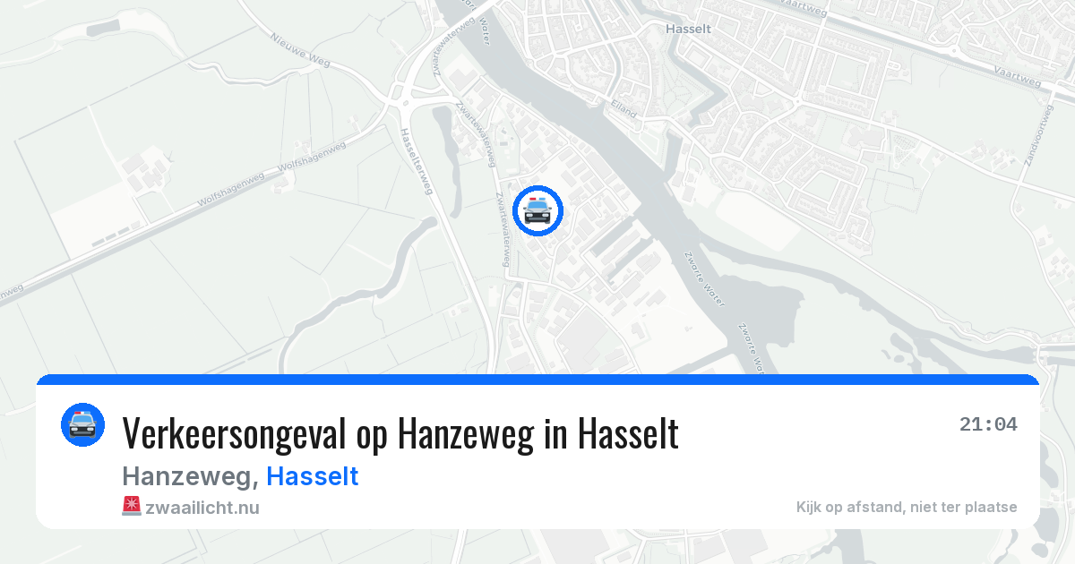 Verkeersongeval op Hanzeweg in Hasselt — 22 mei 2026