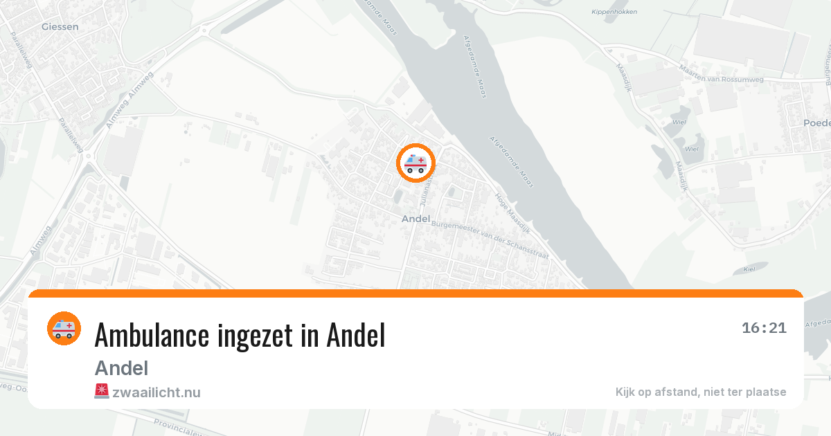 Ambulance ingezet in Andel — 1 apr 2026