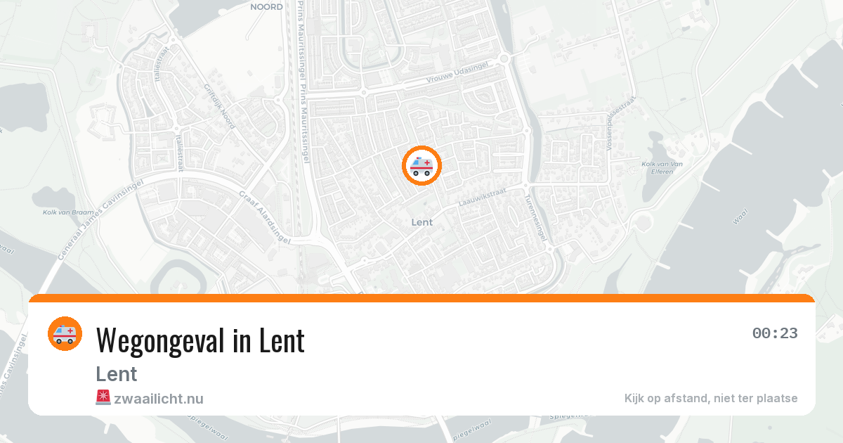 Wegongeval in Lent — 20 jul 2026