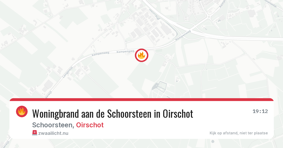Woningbrand aan de Schoorsteen in Oirschot — 1 apr 2026