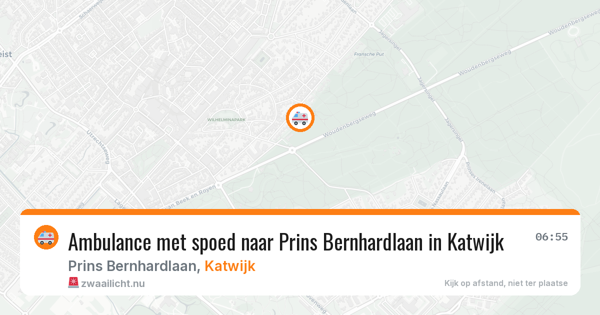 Ambulance met spoed naar Prins Bernhardlaan in Katwijk — 24 jan 2026