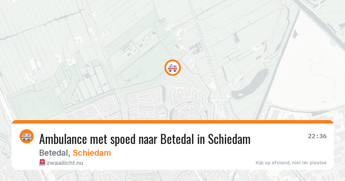 Ambulance met spoed naar Betedal in Schiedam — 13 mei 2026