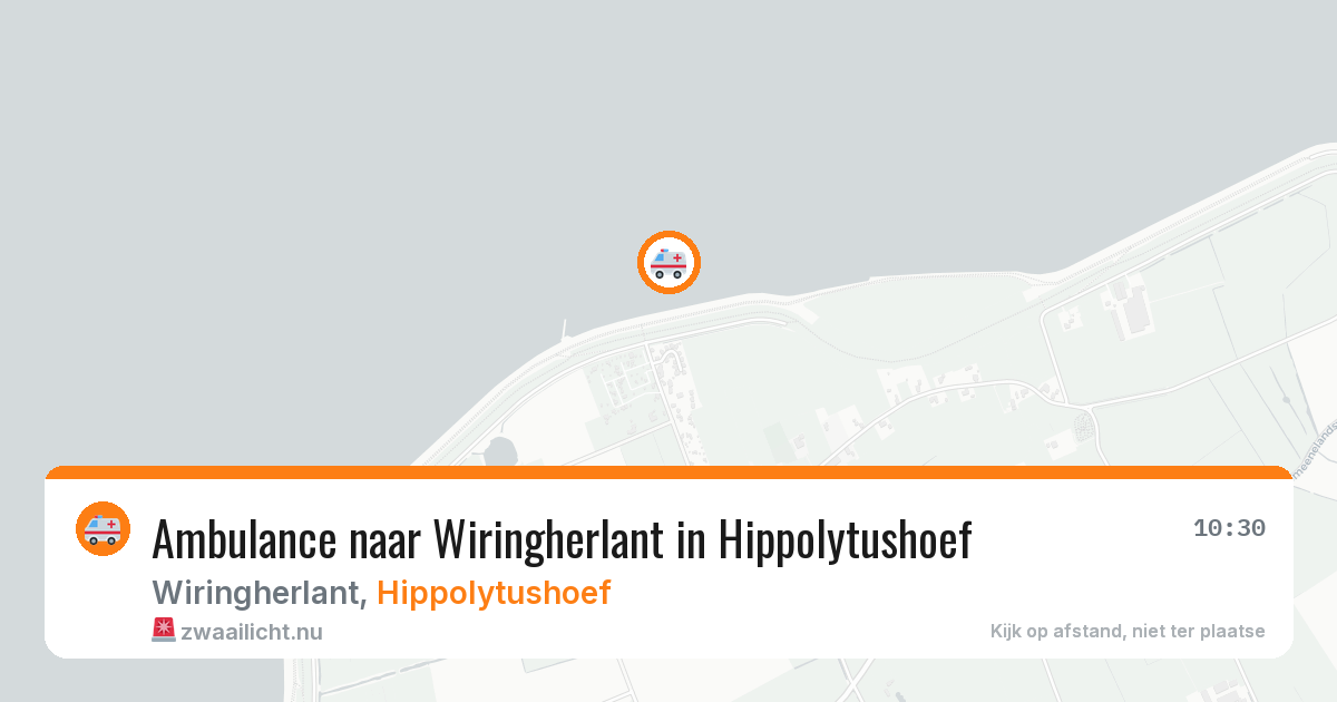 Ambulance naar Wiringherlant in Hippolytushoef — 19 jul 2026