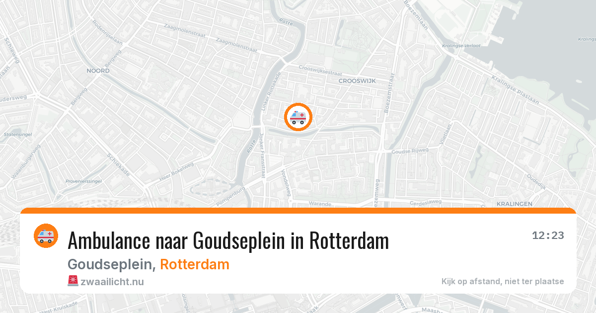 Ambulance naar Goudseplein in Rotterdam — 23 apr 2026