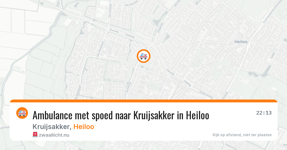 Ambulance met spoed naar Kruijsakker in Heiloo — 24 jul 2026
