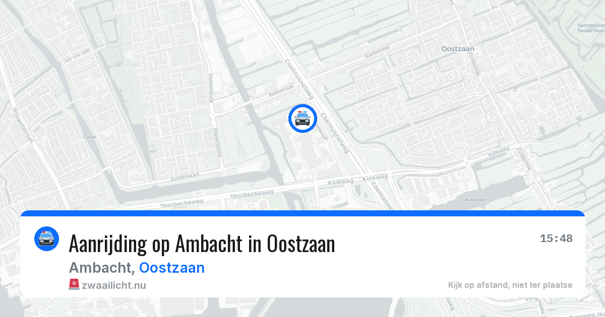 Aanrijding op Ambacht in Oostzaan — 19 mrt 2026
