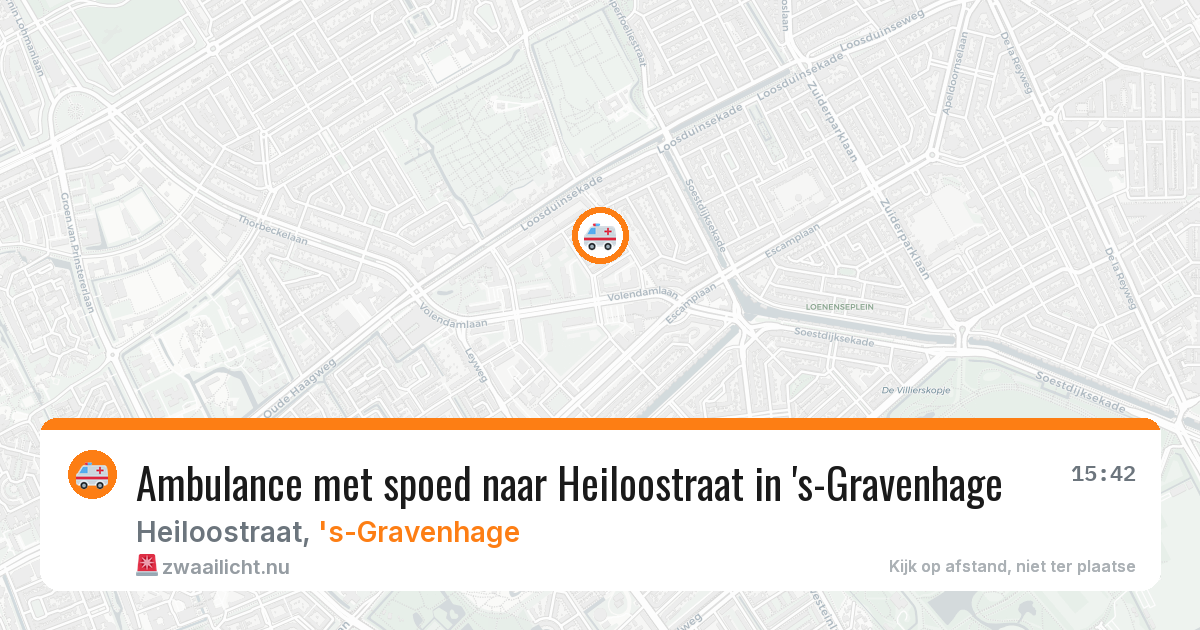 Ambulance met spoed naar Heiloostraat in 's-Gravenhage — 21 mei 2026