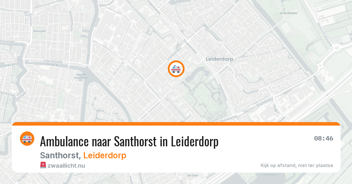 Ambulance naar Santhorst in Leiderdorp — 26 jul 2026