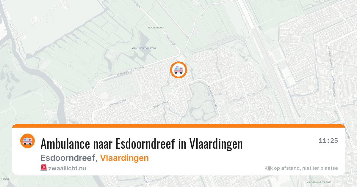 Ambulance naar Esdoorndreef in Vlaardingen — 18 mei 2026