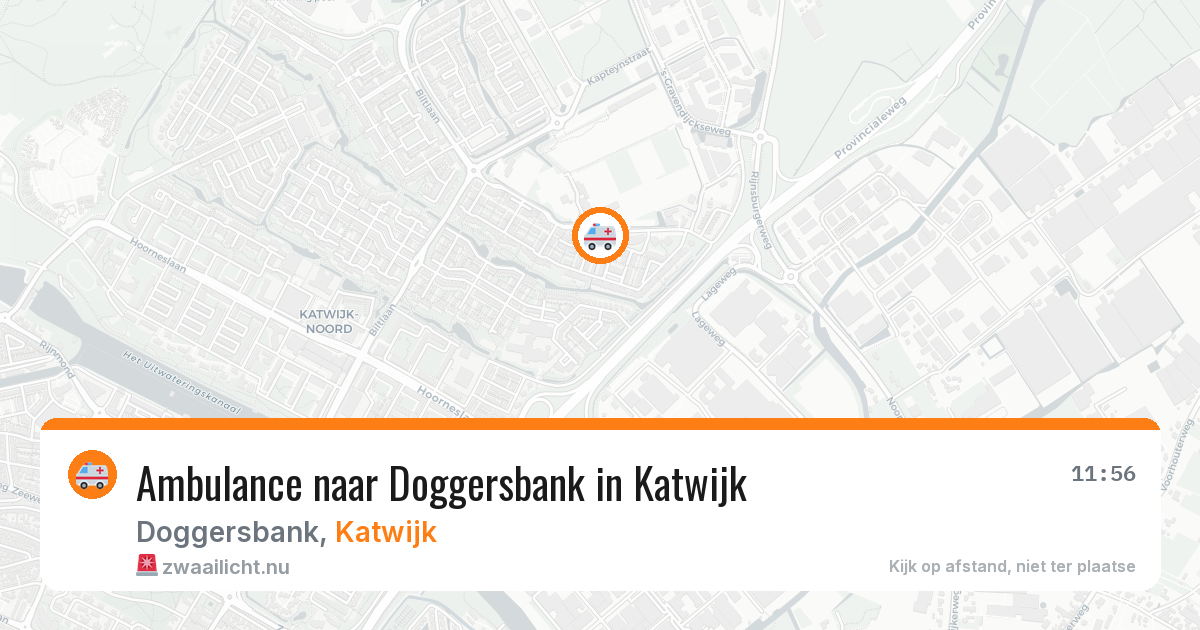Ambulance naar Doggersbank in Katwijk — 11 jul 2026