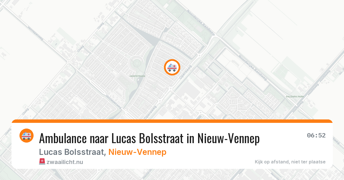 Ambulance naar Lucas Bolsstraat in Nieuw-Vennep — 26 jul 2026