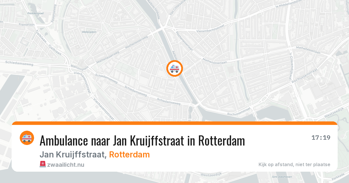 Ambulance naar Jan Kruijffstraat in Rotterdam — 22 jul 2026