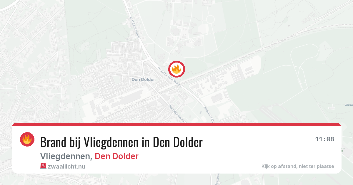 Brand bij Vliegdennen in Den Dolder — 20 mrt 2026