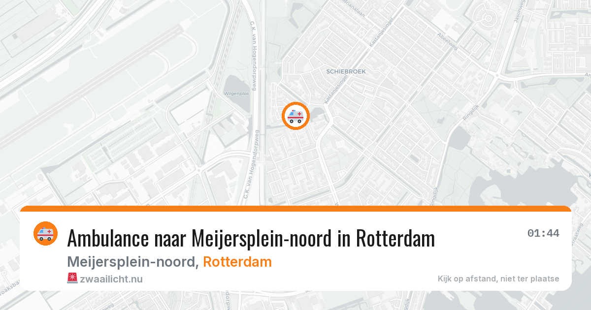 Ambulance naar Meijersplein-noord in Rotterdam — 15 jul 2026