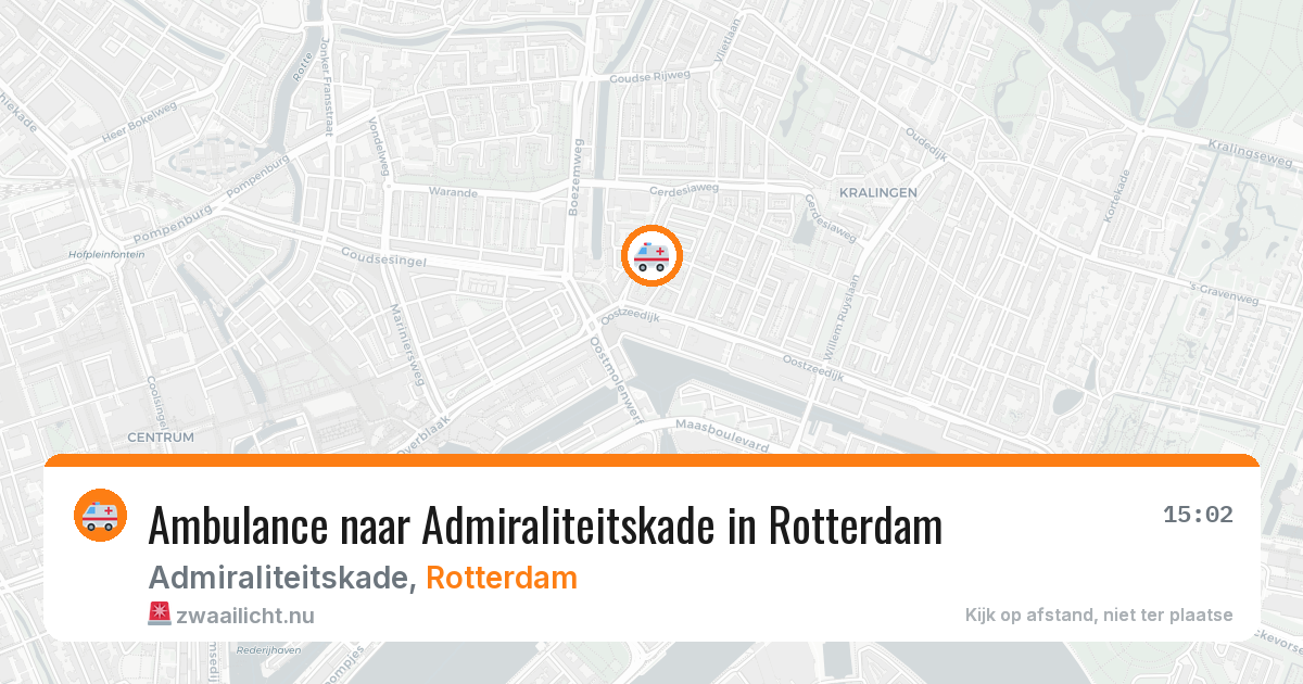 Ambulance naar Admiraliteitskade in Rotterdam — 24 jul 2026