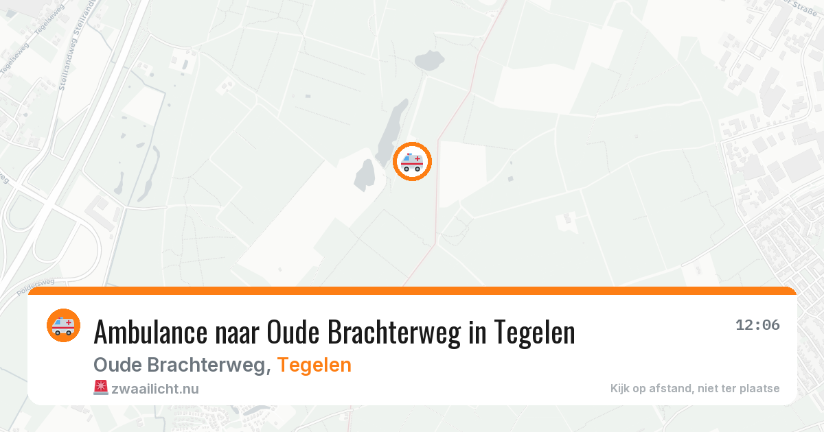 Ambulance naar Oude Brachterweg in Tegelen — 14 jul 2026