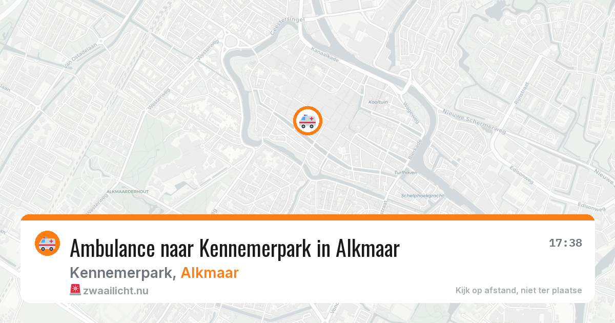 Ambulance naar Kennemerpark in Alkmaar — 14 jul 2026