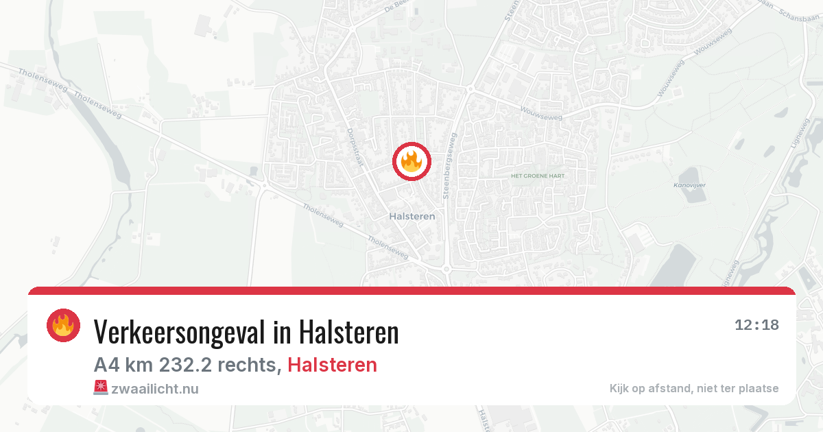 Verkeersongeval in Halsteren — 24 jul 2026