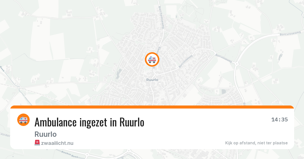 Ambulance ingezet in Ruurlo — 18 jul 2026