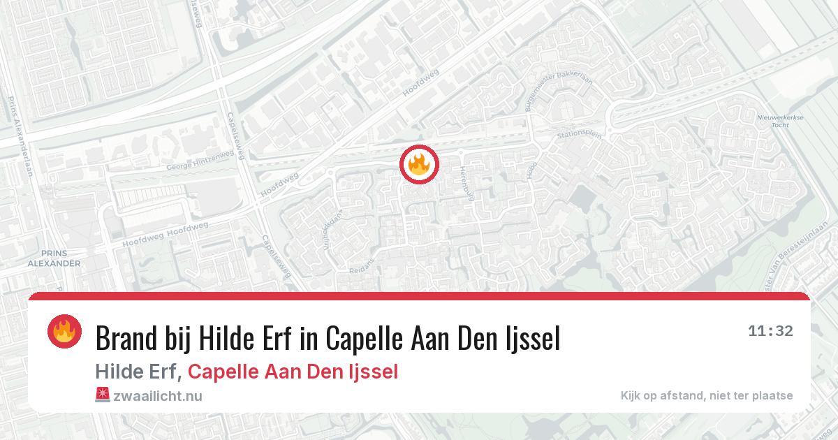Brand bij Hilde Erf in Capelle Aan Den Ijssel — 17 jul 2026