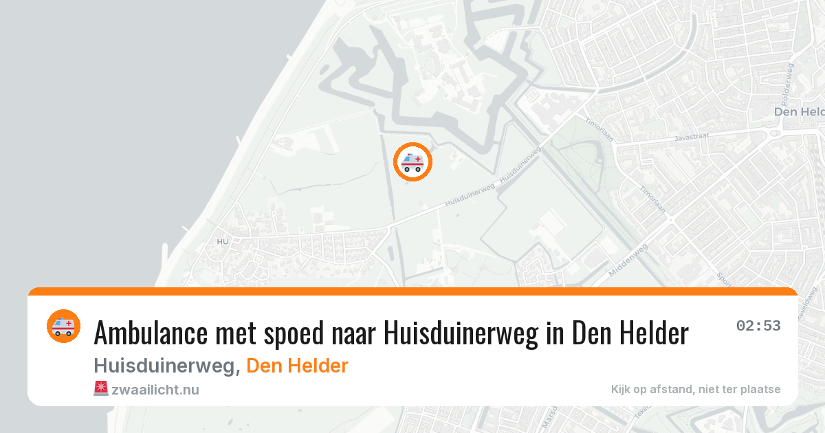 Ambulance met spoed naar Huisduinerweg in Den Helder — 4 apr 2026