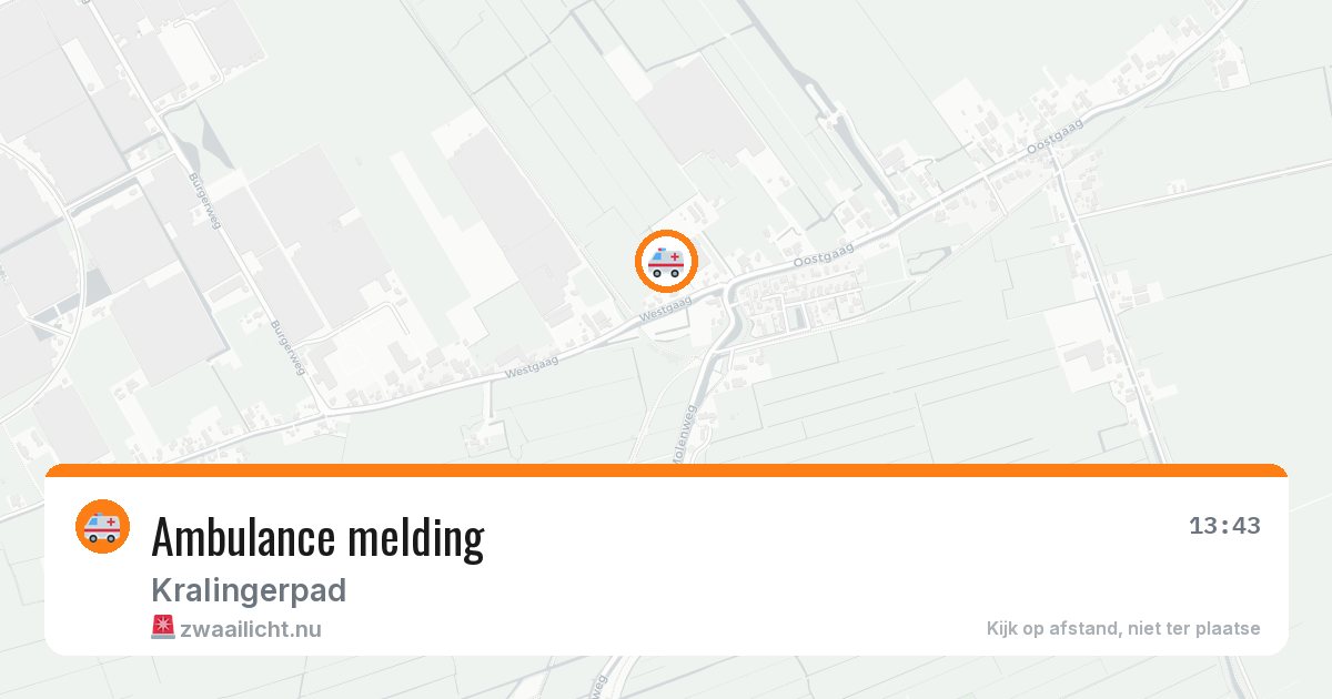 Ambulance melding — 14 jul 2026