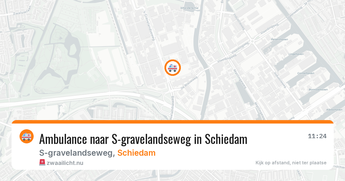 Ambulance naar S-gravelandseweg in Schiedam — 17 mrt 2026