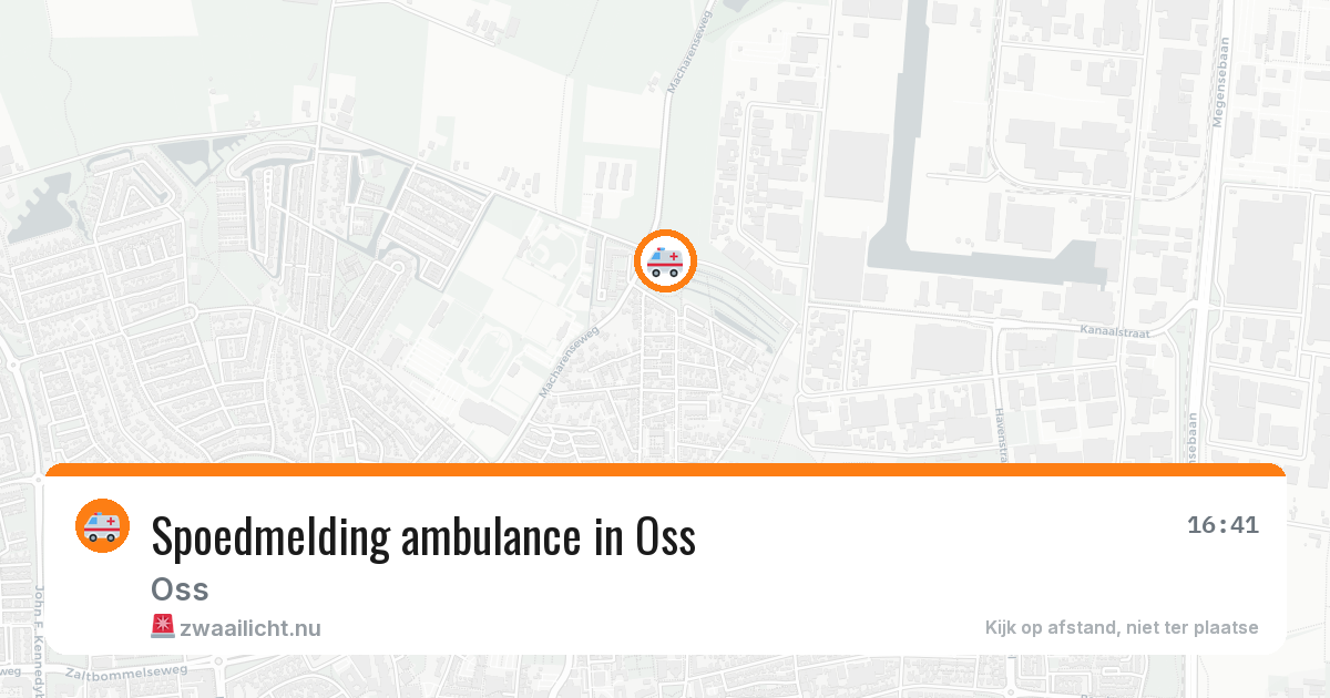 Spoedmelding ambulance in Oss — 11 jul 2026