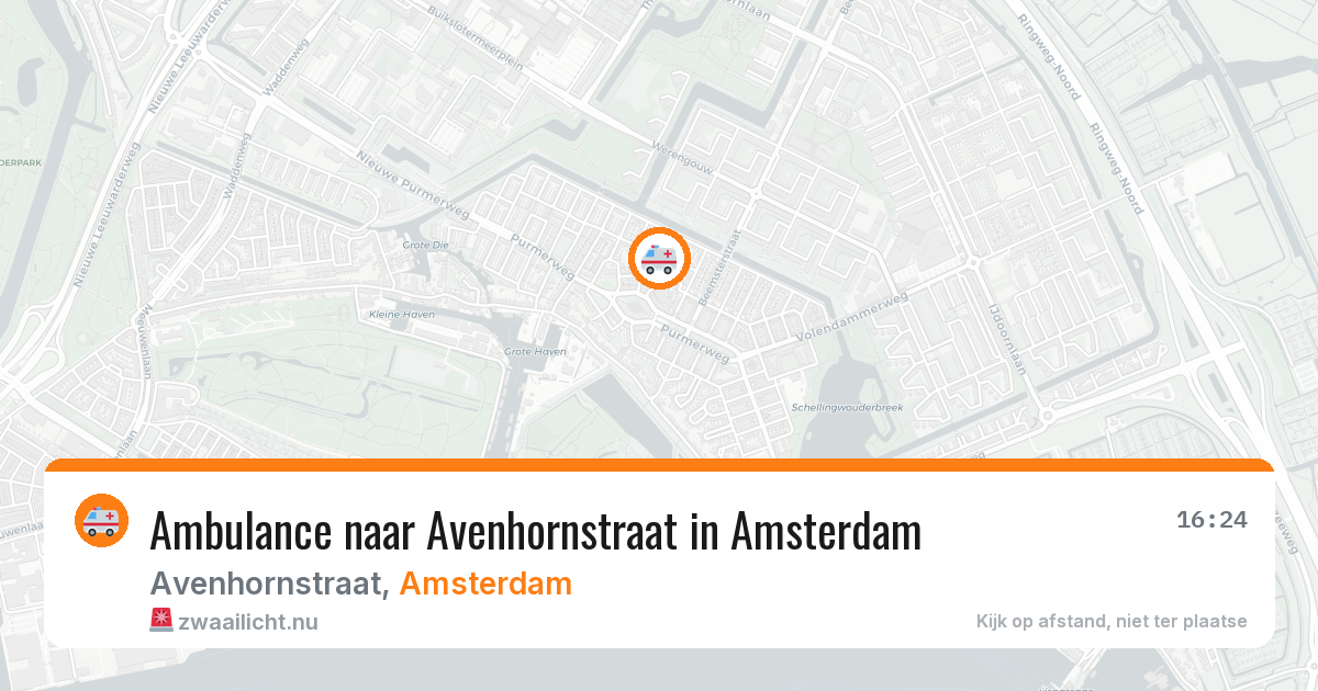 Ambulance naar Avenhornstraat in Amsterdam — 18 mei 2026