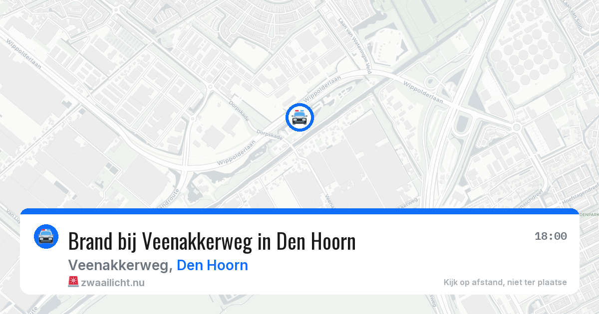 Brand bij Veenakkerweg in Den Hoorn — 7 apr 2026