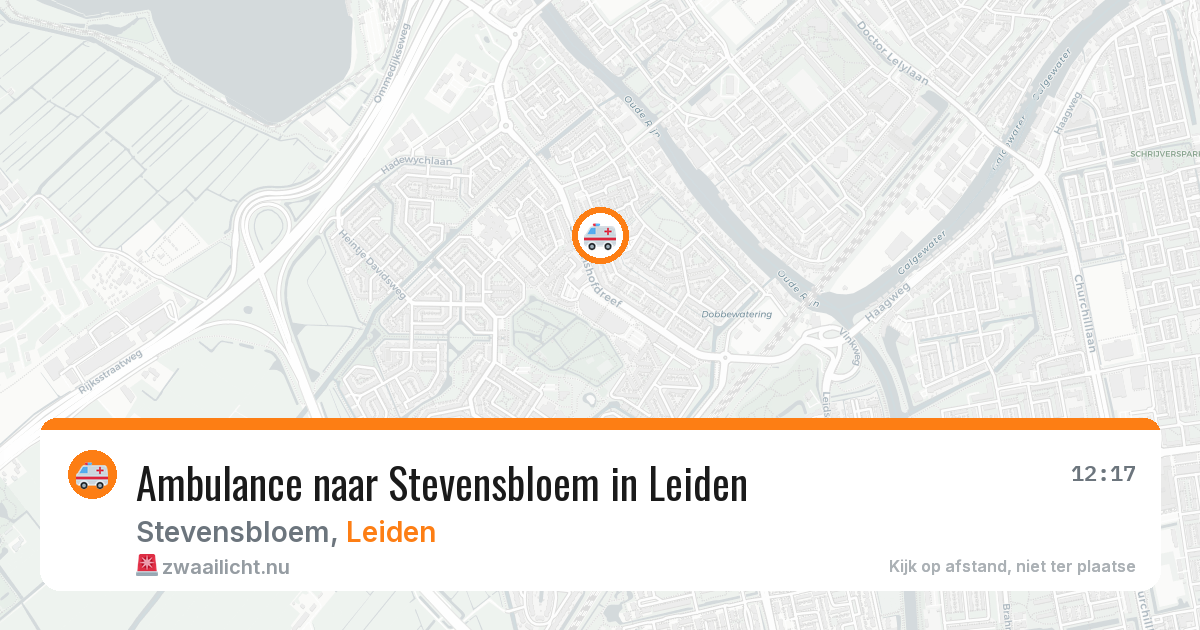Ambulance naar Stevensbloem in Leiden — 21 jul 2026