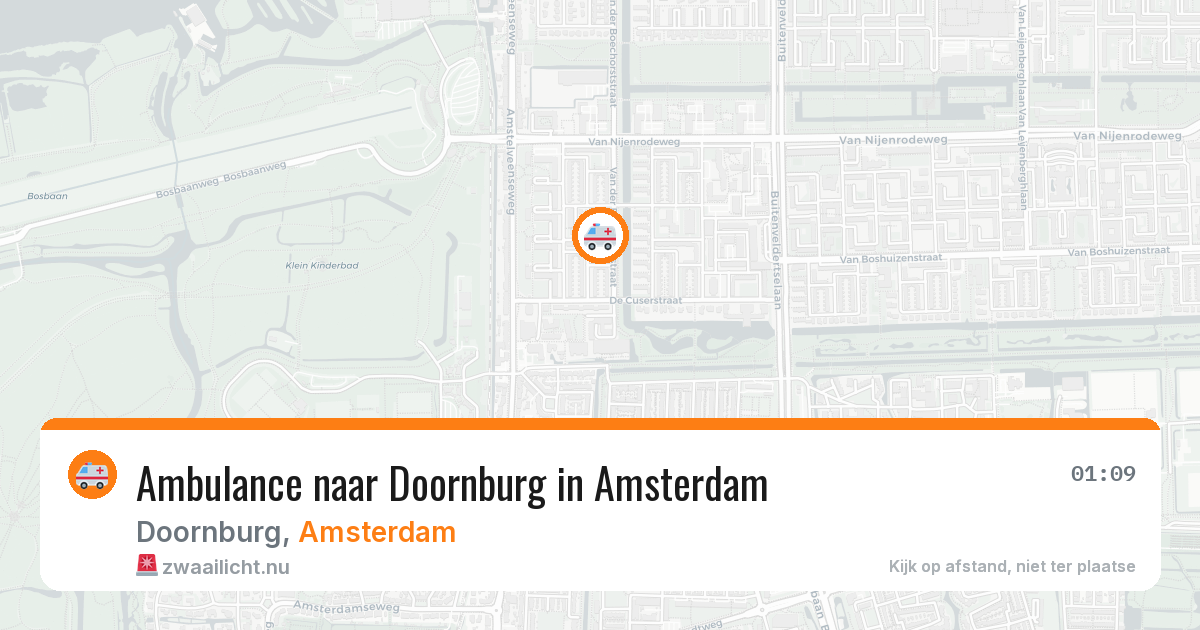 Ambulance naar Doornburg in Amsterdam — 21 jul 2026