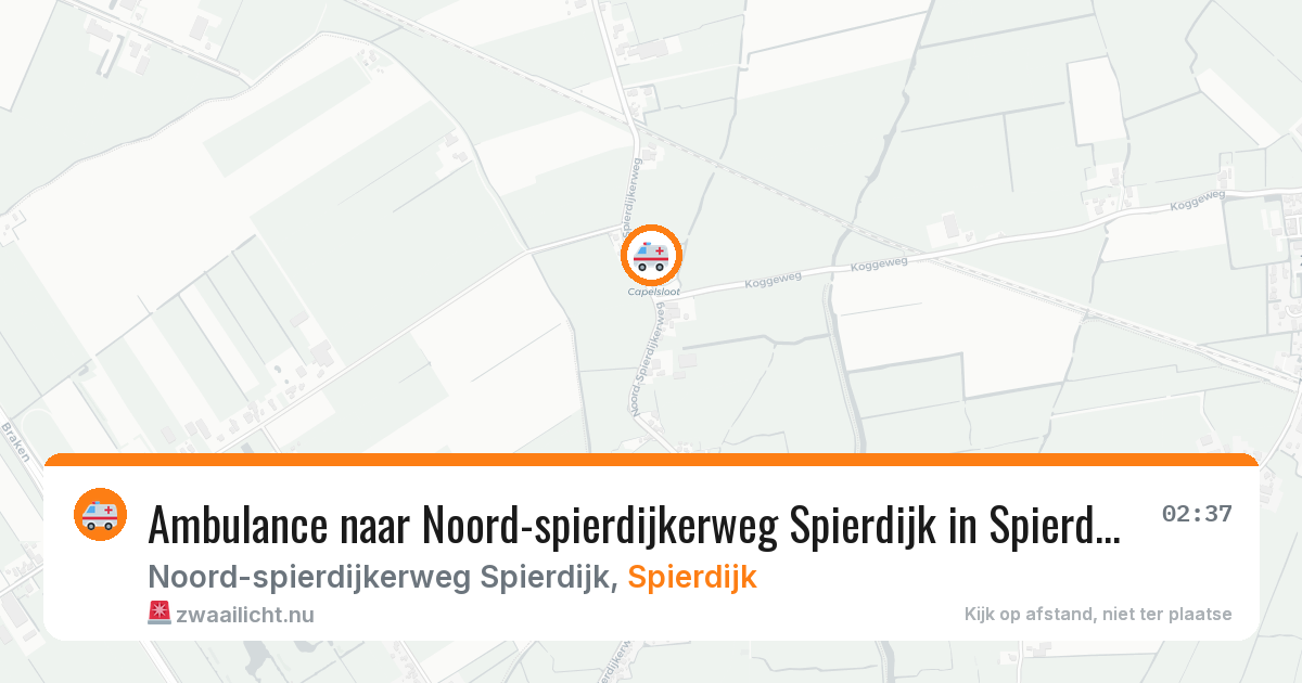 Ambulance naar Noord-spierdijkerweg Spierdijk in Spierdijk — 8 mei 2026