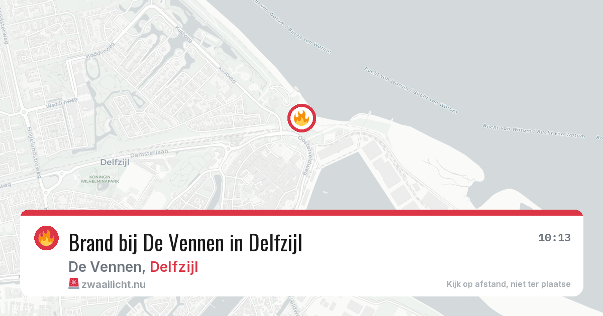 Brand bij De Vennen in Delfzijl — 20 jul 2026